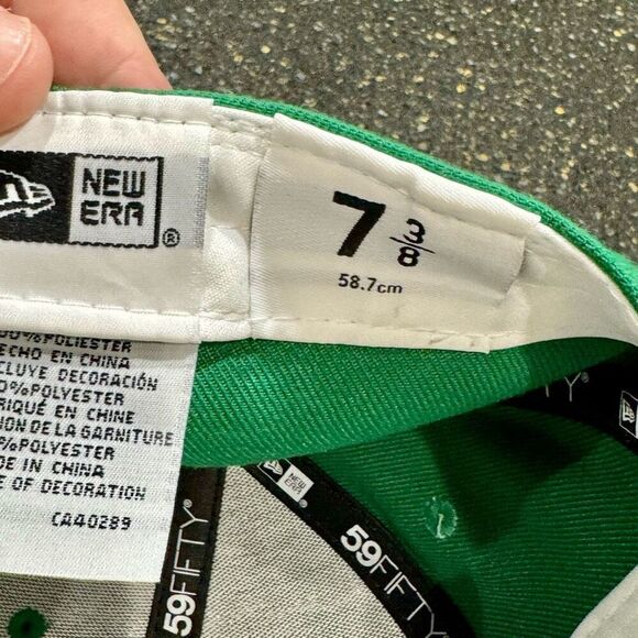 New Era Green Cap with Blue and Yellow Logo - Picture 10 of 10